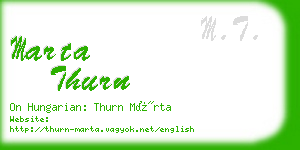 marta thurn business card